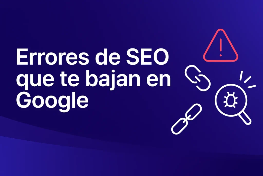 Errores comunes que frenan tu posicionamiento en Google, y como evitarlos
